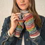 Pachamama Knitwear Hoxton Stripe Handwarmer lining