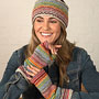 Pachamama Knitwear Hoxton Stripe Handwarmer together