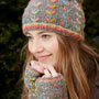 Pachamama Knitwear Kylemore Bobble Beanie Grey left side