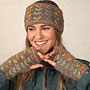 Pachamama Knitwear Kylemore Handwarmer Grey underneath