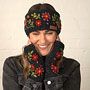 Pachamama Knitwear Lugano Headband Charcoal together