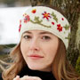 Pachamama Knitwear Lugano Headband Cream front view
