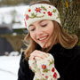 Pachamama Knitwear Lugano Headband Cream together