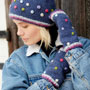 Pachamama Knitwear Montpellier Handwarmer Denim side view