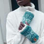 Pachamama Knitwear Pentle Bay Handwarmer insitu