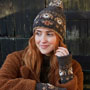 Pachamama Knitwear Pooch Dog Bobble Beanie Bark side