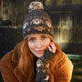 Pachamama Knitwear Pooch Dog Bobble Beanie Bark together