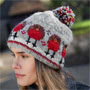 Pachamama Knitwear Robin Bobble Beanie Hat On