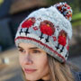 Pachamama Knitwear Robin Bobble Beanie Hat side