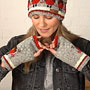 Pachamama Knitwear Robin Handwarmer Gloves underneath