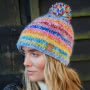 Pachamama Knitwear San Francisco Bobble Beanie Side