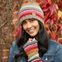 Pachamama Knitwear Seville Bobble Beanie Hat together