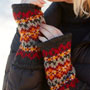 Pachamama Knitwear Shetland Handwarmer - Charcoal side view