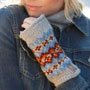 Pachamama Knitwear Shetland Handwarmer - Oatmeal close