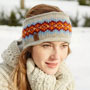 Pachamama Knitwear Shetland Headband - Oatmeal front view