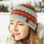 Pachamama Knitwear Shetland Headband - Oatmeal side view