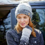 Pachamama Knitwear Sierra Nevada Bobble Beanie Smoke together