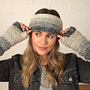 Pachamama Knitwear Sierra Nevada Handwarmer - Smoke underneath