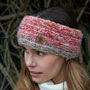 Pachamama Knitwear Sierra Nevada Headband Red Earth left side