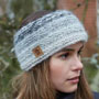 Pachamama Knitwear Sierra Nevada Headband Smoke right side