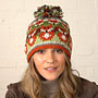 Pachamama Knitwear Skulk of Foxes Bobble Beanie Hat facing