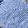 Pachamama Knitwear Sringar Chullo Blue close up
