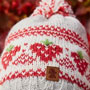 Pachamama Knitwear Strawberry Bobble Beanie close