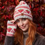 Pachamama Knitwear Strawberry Bobble Beanie wearing