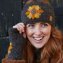 Pachamama Knitwear Sunflower Handwarmer side view