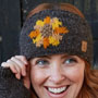 Pachamama Knitwear Sunflower Headband front