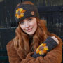 Pachamama Knitwear Sunflower Headband side
