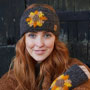 Pachamama Knitwear Sunflower Headband together