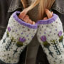 Pachamama Knitwear Thistle Handwarmer front view