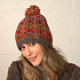 Pachamama Knitwear Tintagel Fine Knit Bobble Beanie Side