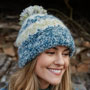 Pachamama Knitwear Totnes Bobble Beanie Spruce right side