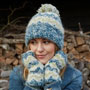 Pachamama Knitwear Totnes Bobble Beanie Spruce together