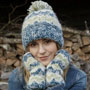 Pachamama Knitwear Totnes Handwarmer Spruce together