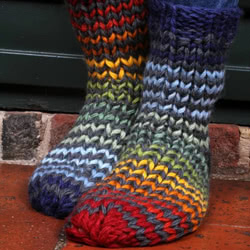 Pachamama Vancouver Sofa Socks Rainbow