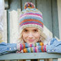 Pachamama Knitwear Villarica Bobble Beanie Hat On