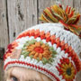 Pachamama Knitwear Woodstock Oatmeal Bobble Beanie close