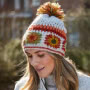 Pachamama Knitwear Woodstock Oatmeal Bobble Beanie side
