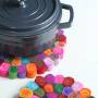 Pachamama Woodstock Rock Trivet Side