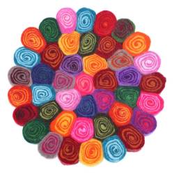Pachamama Woodstock Rock Trivet