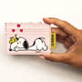 Peanuts Snoopy Love Card Holder Held