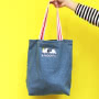 Peanuts Snoopy Love Stonewash Tote Back