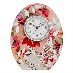 Blush Floral Clock