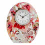 Photo Frame Blush Floral Clock 