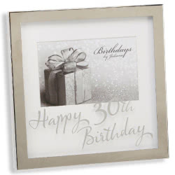 Widdop Bingham Happy 30th Birthday Photo Frame