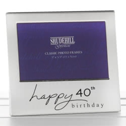 40th Birthday Photo Frame