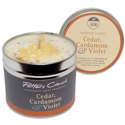 Cedar, Cardamom & Violet Scented Candle